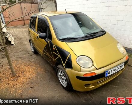 Жовтий Деу Матіз, об'ємом двигуна 0.8 л та пробігом 162 тис. км за 1300 $, фото 1 на Automoto.ua