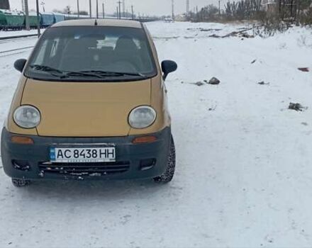 Желтый Дэу Матиз, объемом двигателя 0.8 л и пробегом 100 тыс. км за 1800 $, фото 1 на Automoto.ua