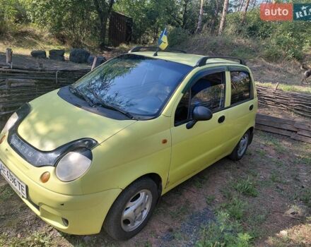 Желтый Дэу Матиз, объемом двигателя 0.8 л и пробегом 59 тыс. км за 1400 $, фото 1 на Automoto.ua