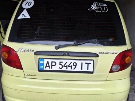 Желтый Дэу Матиз, объемом двигателя 0.8 л и пробегом 90 тыс. км за 3200 $, фото 1 на Automoto.ua