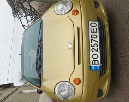 Желтый Дэу Матиз, объемом двигателя 0.8 л и пробегом 125 тыс. км за 2800 $, фото 1 на Automoto.ua