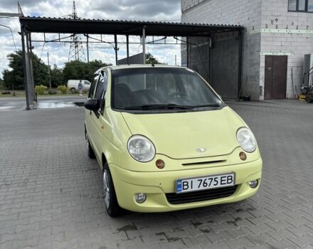 Желтый Дэу Матиз, объемом двигателя 0.8 л и пробегом 123 тыс. км за 1600 $, фото 1 на Automoto.ua