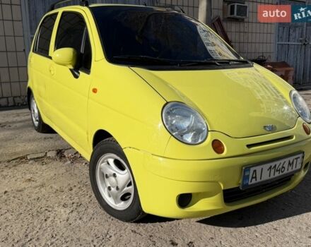 Желтый Дэу Матиз, объемом двигателя 0.8 л и пробегом 135 тыс. км за 1800 $, фото 1 на Automoto.ua