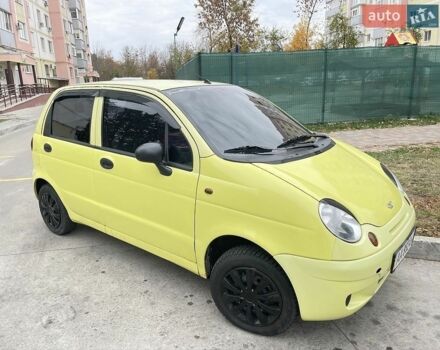 Жовтий Деу Матіз, об'ємом двигуна 0.8 л та пробігом 130 тис. км за 2007 $, фото 1 на Automoto.ua