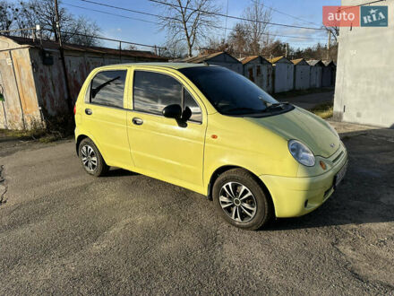 Желтый Дэу Матиз, объемом двигателя 0.8 л и пробегом 94 тыс. км за 2550 $, фото 1 на Automoto.ua