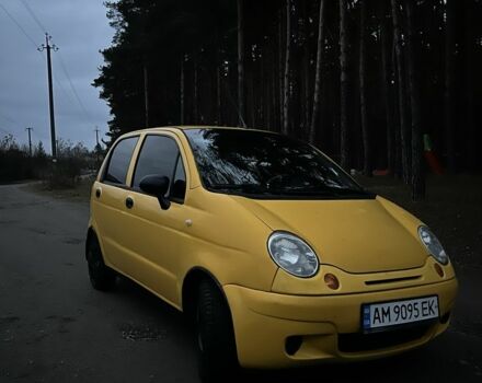Желтый Дэу Матиз, объемом двигателя 0.8 л и пробегом 150 тыс. км за 1500 $, фото 1 на Automoto.ua