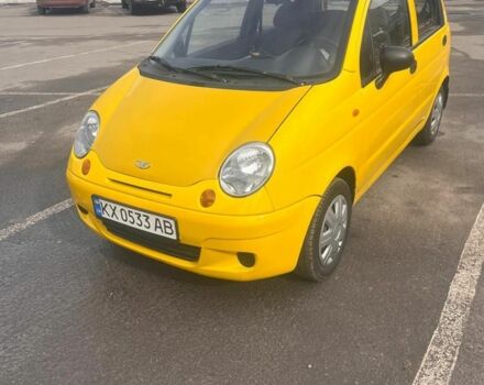 Желтый Дэу Матиз, объемом двигателя 0.8 л и пробегом 103 тыс. км за 2500 $, фото 1 на Automoto.ua