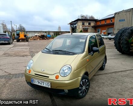 Желтый Дэу Матиз, объемом двигателя 0.8 л и пробегом 99 тыс. км за 1699 $, фото 1 на Automoto.ua