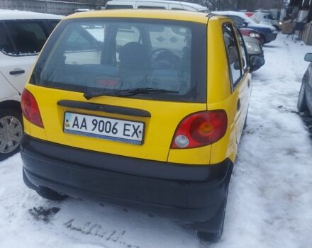 Жовтий Деу Матіз, об'ємом двигуна 8 л та пробігом 124 тис. км за 2500 $, фото 1 на Automoto.ua