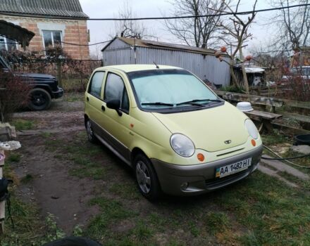 Желтый Дэу Матиз, объемом двигателя 1 л и пробегом 110 тыс. км за 1500 $, фото 1 на Automoto.ua