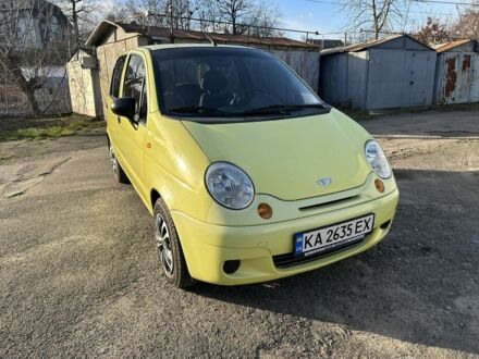 Желтый Дэу Матиз, объемом двигателя 0.8 л и пробегом 94 тыс. км за 2600 $, фото 1 на Automoto.ua