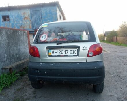 Серый Дэу Матиз, объемом двигателя 8 л и пробегом 120 тыс. км за 1500 $, фото 3 на Automoto.ua