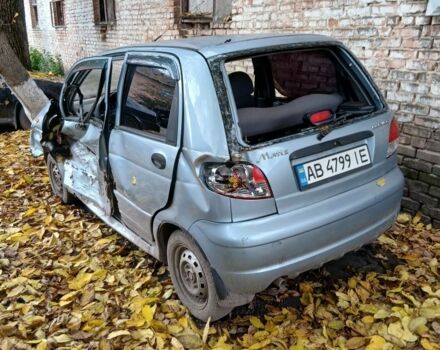 Серый Дэу Матиз, объемом двигателя 0.8 л и пробегом 120 тыс. км за 720 $, фото 2 на Automoto.ua