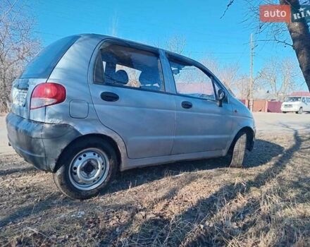 Серый Дэу Матиз, объемом двигателя 0.8 л и пробегом 200 тыс. км за 1299 $, фото 3 на Automoto.ua