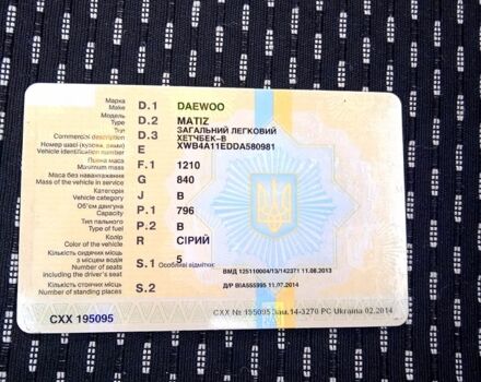 Серый Дэу Матиз, объемом двигателя 0.8 л и пробегом 50 тыс. км за 3000 $, фото 5 на Automoto.ua