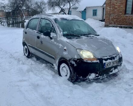 Серый Дэу Матиз, объемом двигателя 1 л и пробегом 105 тыс. км за 612 $, фото 1 на Automoto.ua