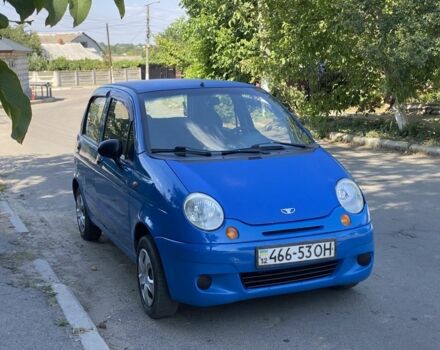 Синий Дэу Матиз, объемом двигателя 0.8 л и пробегом 123 тыс. км за 1350 $, фото 2 на Automoto.ua