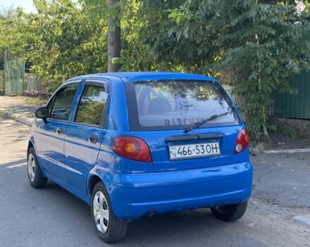 Синий Дэу Матиз, объемом двигателя 0.8 л и пробегом 123 тыс. км за 1350 $, фото 5 на Automoto.ua