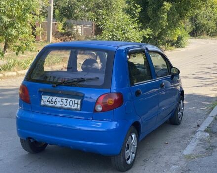 Синий Дэу Матиз, объемом двигателя 0.8 л и пробегом 123 тыс. км за 1350 $, фото 3 на Automoto.ua