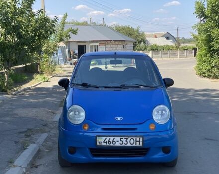 Синий Дэу Матиз, объемом двигателя 0.8 л и пробегом 123 тыс. км за 1350 $, фото 1 на Automoto.ua