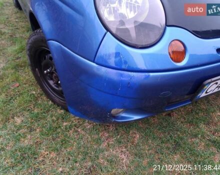 Синий Дэу Матиз, объемом двигателя 0.8 л и пробегом 211 тыс. км за 1900 $, фото 9 на Automoto.ua