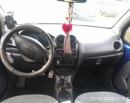 Синий Дэу Матиз, объемом двигателя 0.8 л и пробегом 211 тыс. км за 1900 $, фото 4 на Automoto.ua