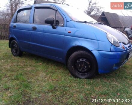 Синий Дэу Матиз, объемом двигателя 0.8 л и пробегом 211 тыс. км за 1900 $, фото 3 на Automoto.ua