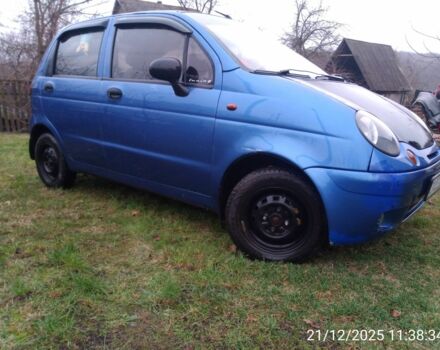 Синий Дэу Матиз, объемом двигателя 0.8 л и пробегом 211 тыс. км за 1900 $, фото 3 на Automoto.ua