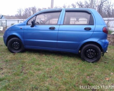 Синий Дэу Матиз, объемом двигателя 0.8 л и пробегом 211 тыс. км за 1900 $, фото 2 на Automoto.ua
