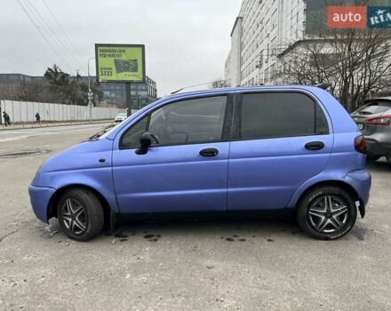 Синий Дэу Матиз, объемом двигателя 0.8 л и пробегом 174 тыс. км за 2300 $, фото 2 на Automoto.ua