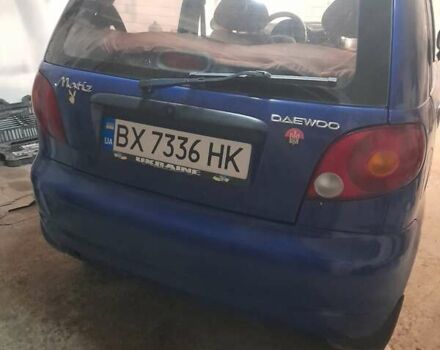 Синий Дэу Матиз, объемом двигателя 0.8 л и пробегом 79 тыс. км за 2500 $, фото 2 на Automoto.ua