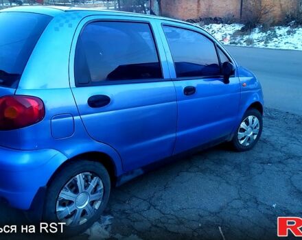 Синий Дэу Матиз, объемом двигателя 0.8 л и пробегом 250 тыс. км за 1550 $, фото 4 на Automoto.ua