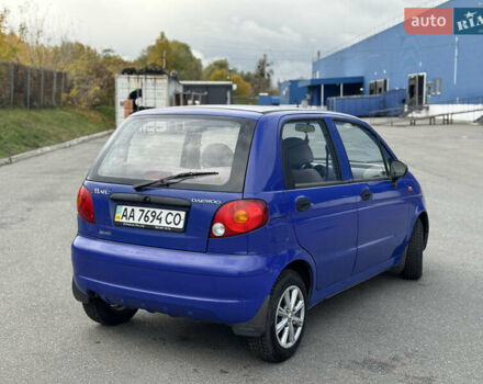 Синий Дэу Матиз, объемом двигателя 0.8 л и пробегом 132 тыс. км за 2799 $, фото 3 на Automoto.ua