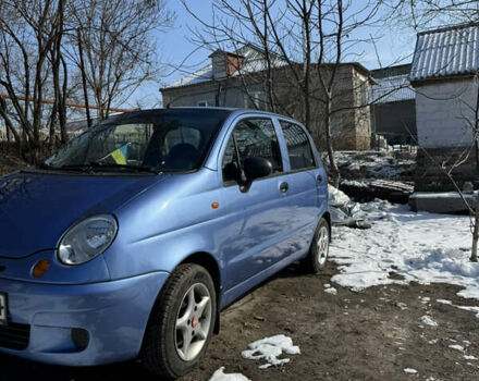 Синий Дэу Матиз, объемом двигателя 0.8 л и пробегом 165 тыс. км за 2500 $, фото 1 на Automoto.ua