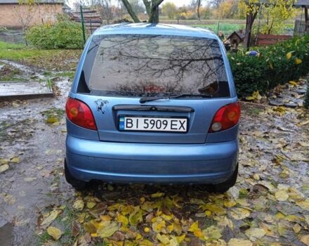 Синий Дэу Матиз, объемом двигателя 0.8 л и пробегом 137 тыс. км за 2100 $, фото 3 на Automoto.ua