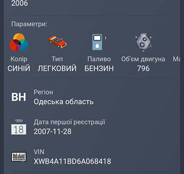 Синий Дэу Матиз, объемом двигателя 0.8 л и пробегом 77 тыс. км за 2500 $, фото 14 на Automoto.ua