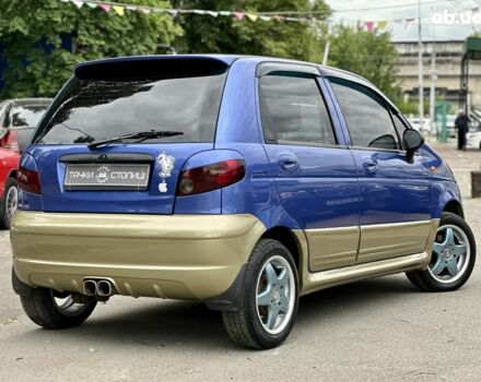 Синий Дэу Матиз, объемом двигателя 1 л и пробегом 135 тыс. км за 3400 $, фото 4 на Automoto.ua