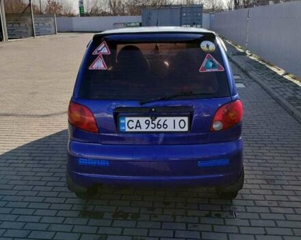 Синий Дэу Матиз, объемом двигателя 0.8 л и пробегом 121 тыс. км за 2250 $, фото 1 на Automoto.ua