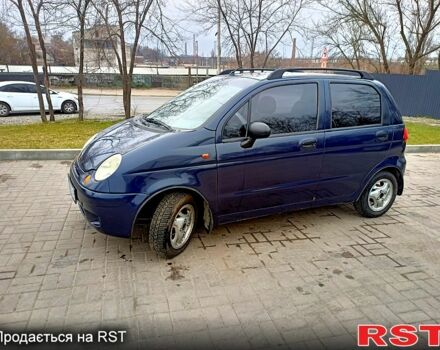Синий Дэу Матиз, объемом двигателя 0.8 л и пробегом 164 тыс. км за 2400 $, фото 1 на Automoto.ua