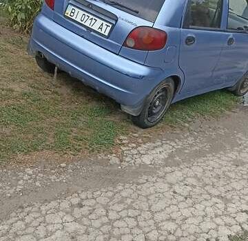 Синий Дэу Матиз, объемом двигателя 0.8 л и пробегом 152 тыс. км за 1850 $, фото 1 на Automoto.ua