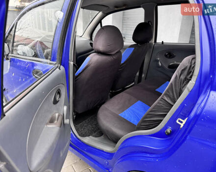 Синий Дэу Матиз, объемом двигателя 0.8 л и пробегом 186 тыс. км за 2200 $, фото 13 на Automoto.ua
