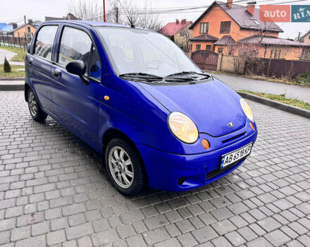 Синий Дэу Матиз, объемом двигателя 0.8 л и пробегом 186 тыс. км за 2200 $, фото 1 на Automoto.ua