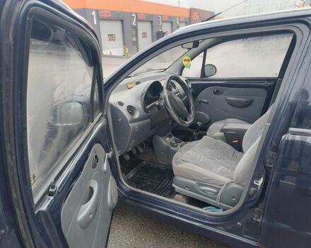 Синий Дэу Матиз, объемом двигателя 0.8 л и пробегом 209 тыс. км за 1650 $, фото 4 на Automoto.ua