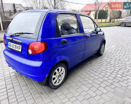 Синий Дэу Матиз, объемом двигателя 0.8 л и пробегом 186 тыс. км за 2200 $, фото 4 на Automoto.ua