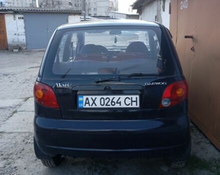 Синий Дэу Матиз, объемом двигателя 0.8 л и пробегом 207 тыс. км за 1650 $, фото 3 на Automoto.ua