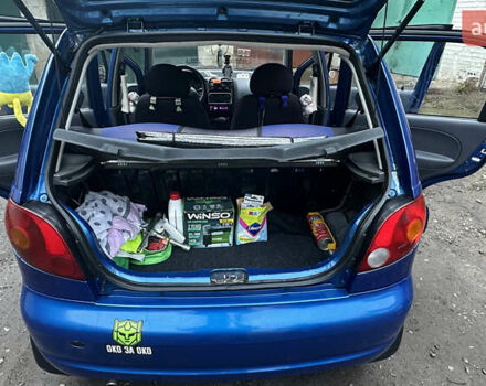 Синий Дэу Матиз, объемом двигателя 0.8 л и пробегом 122 тыс. км за 2350 $, фото 16 на Automoto.ua