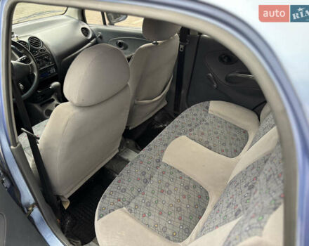 Синий Дэу Матиз, объемом двигателя 0.8 л и пробегом 108 тыс. км за 2750 $, фото 12 на Automoto.ua