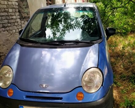 Синий Дэу Матиз, объемом двигателя 0.8 л и пробегом 150 тыс. км за 1700 $, фото 1 на Automoto.ua