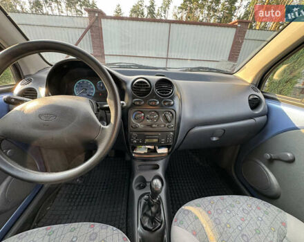 Синий Дэу Матиз, объемом двигателя 0.8 л и пробегом 128 тыс. км за 1350 $, фото 12 на Automoto.ua