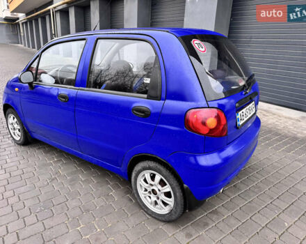 Синий Дэу Матиз, объемом двигателя 0.8 л и пробегом 186 тыс. км за 2200 $, фото 6 на Automoto.ua